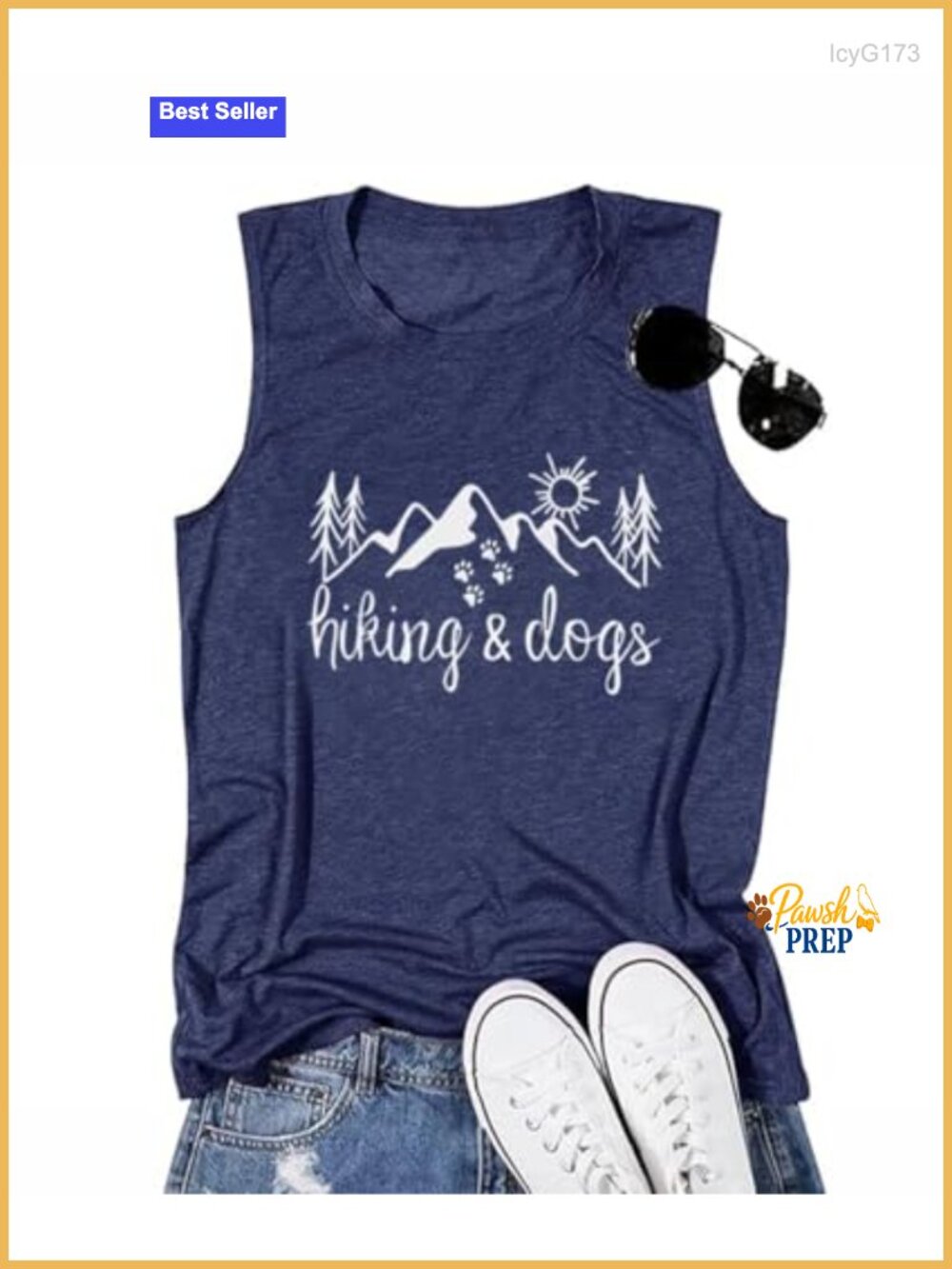 Women's Hiking Tank Top Graphic Sleeveless Shirt Cotton Blend Casual